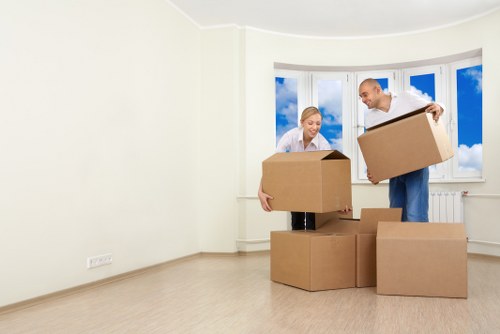 Well-managed archive boxes ready for secure document storage
