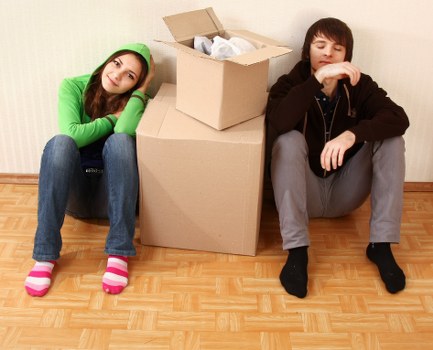 Careful loading of furniture for a small move in Richmonduponthames