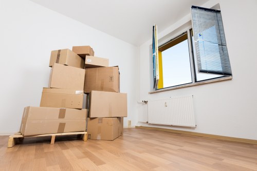 Secure temporary storage for furniture and boxes