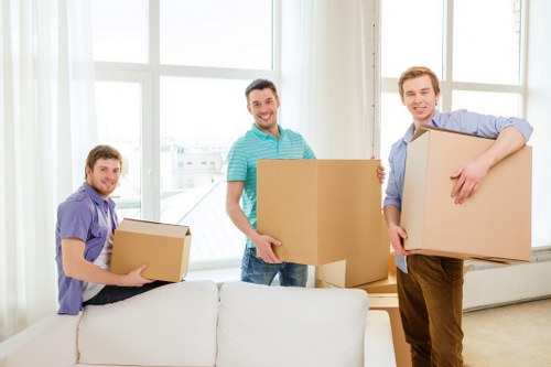 Professional movers handling access challenges in a Richmond upon Thames property