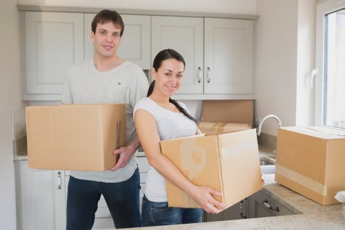Careful loading of furniture for an apartment move in Richmond